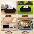 Folding Travel Litter Box for Cats, Portable Waterproof Cat Litter Box