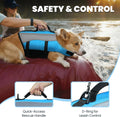 VIVAGLORY Dog Life Vest Front Float Dog Swim Vest, XS, Blue