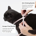 BuddyArmor Cat Harness and Leash Set, Escape Proof Cat Harness Lightweight Leash with Padded Handle, Adjustable Leash Harness for Kitten>4lbs Small Large Cats Walking Training (Blush Pink, S)
