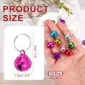 PATIKIL 12 PCS Dog Bell, Mini Cat Bell Small Pet Collar Bells Keychain Cute Bulk Metal Loud Jingle for Dog Collar Charm 