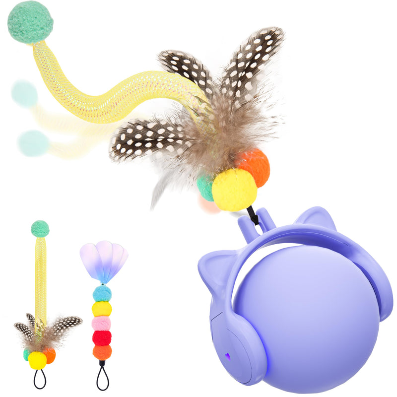 ORSDA Cat Toys for Indoor Cats, New Intelligent Voice Timing Touch Control Cats Ball, Simulate Mouse Sound Kitten Toy, Automatic Interactive Moving Cat Toy for All Ages