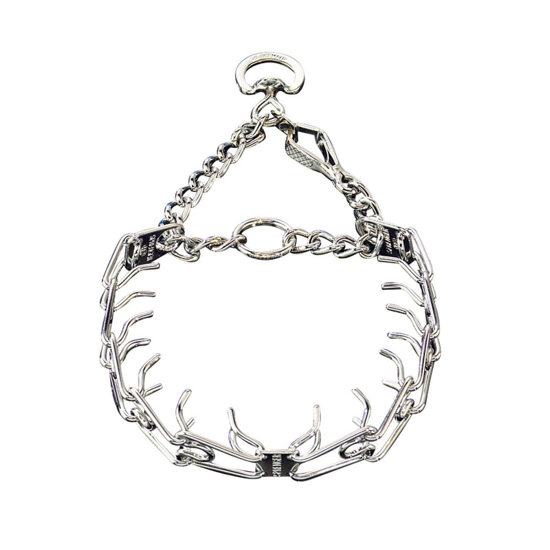 Herm Sprenger Chrome Plated Steel Training Prong Collar with Quick Release Snap for Dogs, 21-22 in x 3mm, Neck Size UP to 18 inches