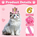 Pet Birthday Crown with Age Numbers, Adjustable Reusable Dog Birthday Hat