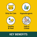 PetO'CERA Cat Cream - Hair Loss & Itch Relief for Hot Spots, Rashes, Allergies & Dry Skin - Soothing Moisturizer for Paw