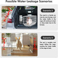 Vannon 30oz Small Pet Water Bottle for Cage with Top Fill Design, Grey