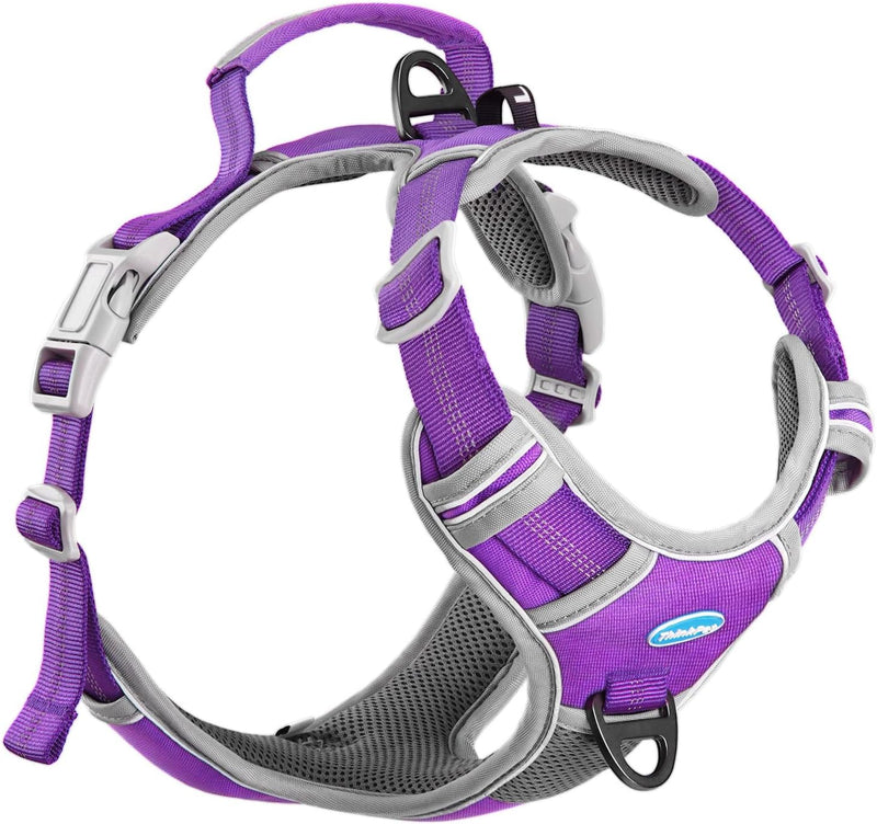 ThinkPet No Pull Harness Breathable Sport Harness with Handle-Dog Harnesses Reflective Adjustable for Medium Large Dogs,