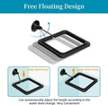 DaToo Fish Feeding Ring Aquarium Square Floating Food Feeder Circle with Strong Suction Cup Fish Tank Feeding Ring for B