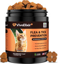 Flea & Tick Treatment for Cats – Natural Flea, Tick & Mosquito Prevention with Brewer’s Yeast, Coconut Oil – Skin & Coat
