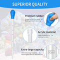 17.7 in 1 Pc Long Pipette for Fish Tank Coral Food Feeder Long Syringe Reef Coral Food Spot Feeder Tube for Reef Aquatic