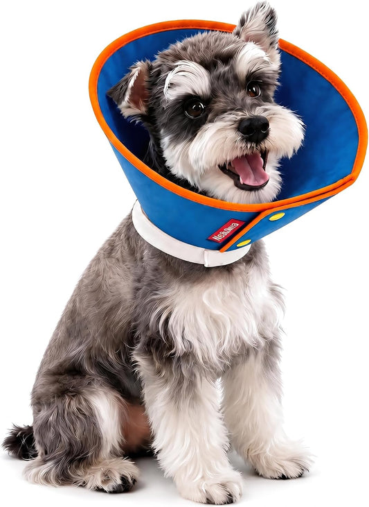 Soft Dog Cone Collar for Dogs & Cats, Adjustable Elizabethan Recovery Collar, Lightweight EPE Material, Post-Surgery Wou