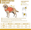 OneTigris Dog Backpack for Medium & Large Dogs, Mammoth Nylon Dog Pack Tactical Backpack Harness with Side Pockets for H