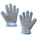 Guilinyuheng Pet Hair Remover Glove for Dogs & Cats, Upgraded Reusable 5-Finger, Gentle Deshedding Grooming Brush, Pet Hair Removal Tool for Furniture, Couch, Carpet, Car Seats, Sky Blue, 1 Count