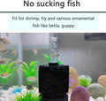 AQUANEAT Aquarium Air Powered Sponge Filter, Fish Tank Bio Bubble Filter with Airline Tubing, Valves, Suction Cup(up to 