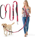 XiaZ Hands Free Dog Leash,Versatile Crossbody Dog Leash,5.9-7.9 FT Waist Belt with Double Handles for Small Medium and L