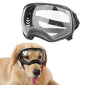 NAMSAN Clear Dog Goggles for Large Dogs, Dog Sunglasses Large Breed, Driving Dog Eye Protection Glasses, Windproof Dustproof, Adjustable, Transparent