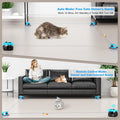 Pet Deluxe Interactive Cat Toy for Indoor Cats, Auto/Remote Control DIY Cat Mouse Hunting Treadmill Keep Bored Kitten Puppy Entertained to Chase, Feather Toy to Exercise-Sky Blue