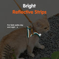 Cat Harness and Leash, Cat Harness Escape Proof, Soft Adjustable Cat Leash Breathable Comfortable Vest Easy to Wear, Easy Walk Leash for Small Medium Cats Kittens for Indoor Outdoor (Green, L)
