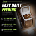 LivLab Mker Pet Food Storage Containers With Lids & Scooper - Dog Food Storage Container,12L/12KG/10-15LBS,BPA Free Airtight Storage Containers Store Dry Food For Kitchen Pantry