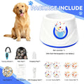 Automatic Ball Launcher for Dogs with 8 Balls - Adjustable Distance up to 50ft,Charger, Whistle & Storage Bag - Interact