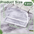 Qunclay 4 Pcs Aquarium Lid Handles, Acrylic Fish Tank Handles, Transparent