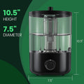 1 Gallon Reptile Humidifier Fogger for Terrariums, Adjustable Fog Volume, Ideal for Bearded Dragons, Lizards, Geckos, Sn