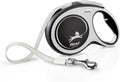 FLEXI® Comfort Nylon Tape Retractable Dog Leash, Large, 26 ft - Grey/Black