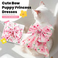 ABRRLO Cute Dog Cat Dress Small Dog Clothes for Girls Female Puppy Outfits