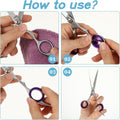 12 PCS Scissors Finger Rings Soft Silicone Scissors for Pet Grooming Scissors Accessories for Animal Hair Cutting Thumb 