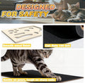 Cat Scratch Puzzle Enrichment Box, Interactive Cat Nail File Box with Sandpaper Liner for Cat Claw Care, Cat Scratch Puzzle Box - Stress Free Alternative to Clippers & Grinders for Indoor Cats
