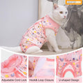 BEAUTYZOO 2 Pack Cat Recovery Suit, Cat Onesie for Cats After Surgery Female Male, Kitten Spay Neuter Surgical Recovery Body Suit Cone of Shame Alternative, Anti Lick Pet Anxiety Vest, Pink XS