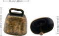 2 Pack Grazing Copper Bells, Metal Cow Bells for Dogs, Animal Copper Loud Bronze Bell, Small Brass Bell for Cow Horse Sh