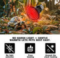 50W Reptile Heat Lamp(2-Pack) Ceramic Heat Emitter- Non-Light Emitting, 24/7 Safe Heating for Terrariums, Brooders & Inc