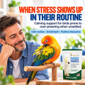 UnRuffledRx Bird Calming Supplement for Parrots | L-Theanine + GABA, 3 oz