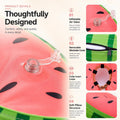 MIDOG Soft Inflatable Dog Cone, Donut E-Collar Alternative for After Surgery, Prevents Licking, Allowing Normal Eating & Vision, Comfortable Recovery Collar for Small Medium Large Dogs & Cats, Red-M