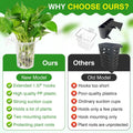 Borlech New Upgraded Large Aquarium Plant Holder with 1.57-inch Extension Hooks and Suction Cups for Fish Tank Aquaponic