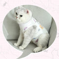 2 PCS Cat Recovery Suit Female Cat Onesie for Cats After Surgery Spay Abdominal Wounds, Kitten Surgery Recovery Suit Fem