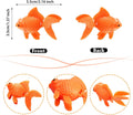 Sumind 15 Pcs Fake Goldfish Plastic Floating Artificial Goldfish for Tank