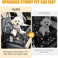 Pet Dog Booster Seat, Upgrading the Framed wall to Prevent Collapse，Breathable and Foldable Pet Car Basket，Removable and