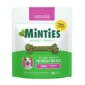 Minties Dog Dental Bone Treats, Tiny/Small Dental Dog Treats, 5-25 lbs, Clean Teeth, Fight Bad Breath, Removes Plaque and Tartar, 16 Count
