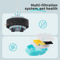 FOFNON Cat Water Fountain Filters: 12 Cat Fountain Replacement Filter for FOFNON Pet Water Fountain - 3 Months Set of Pet Fountains Filter - Including 6 Pieces Filters + 6 Pieces Sponges
