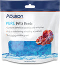 Aqueon PURE Betta Beads, Water Care for Unfiltered Aquariums, Maintains Clear Water and Helps Breakdown Organic Sludge, 