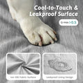 COZY KISS Cooling Dog Bed for Crate, Waterproof Dog Crate Mat with Removable Washable Cover, Orthopedic Egg Crate Foam Support, Dog Crate Bed 29x18x3 Inch,Silver Grey