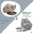 Gerrii 12 Pcs Cat Dish 6 Inch Shallow Wide Cat Bowls