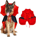 GOYOSWA Dog Halloween Costumes, Dog Vampire Devil Cloak Cape Costume Halloween Costumes for Small Medium Large Dogs Pets