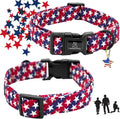 Lionheart glory American Flag Dog Collar, 4 of July Patriotic Independence Dog Collar Heavy Duty Adjustable Collars for Medium Dogs Pet Gift Summer Collars