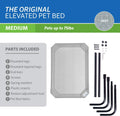 Coolaroo Original Elevated Dog Bed - Breathable Off-The-Ground Pet Bed with Cooling Fabric, Joint Relief & Moisture-Resi