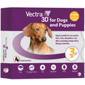 Vectra 3D Flea and Tick Prevention for Dogs, Kills and Repels Fleas, Ticks & Mosquitoes | Fast‑Acting, Waterproof, No Prescription Needed | Extra Small Dogs 5-10 lbs, 3‑Month Supply