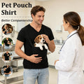 Pet Pouch Shirt for Small Dogs&Cats,Hands-Free Carrier with Kangaroo Pouch