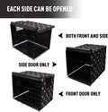 Pet Prime Dog Crate Cover Indoor/Outdoor Durable Windproof 600D Oxford Fabric Pet Kennel Cover Fit for 24 30 36 42 48 Inches Wire Dog Crate for Small and Large Dogs-Cover Only(24 Inch (24"x18"x19"))