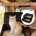 2 Pack Portable Travel Litter Box for Cats, Collapsible Travel Cat Litter Box with Zipped Lid, Waterproof Leak-Proof Sma